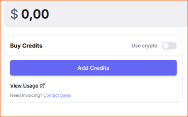 OpenRouter: выбрать Add credits